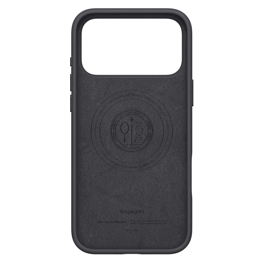 MagSafe Hülle für Apple iPhone 17 Pro Max, Spigen, Silicone Fit, Schwarz