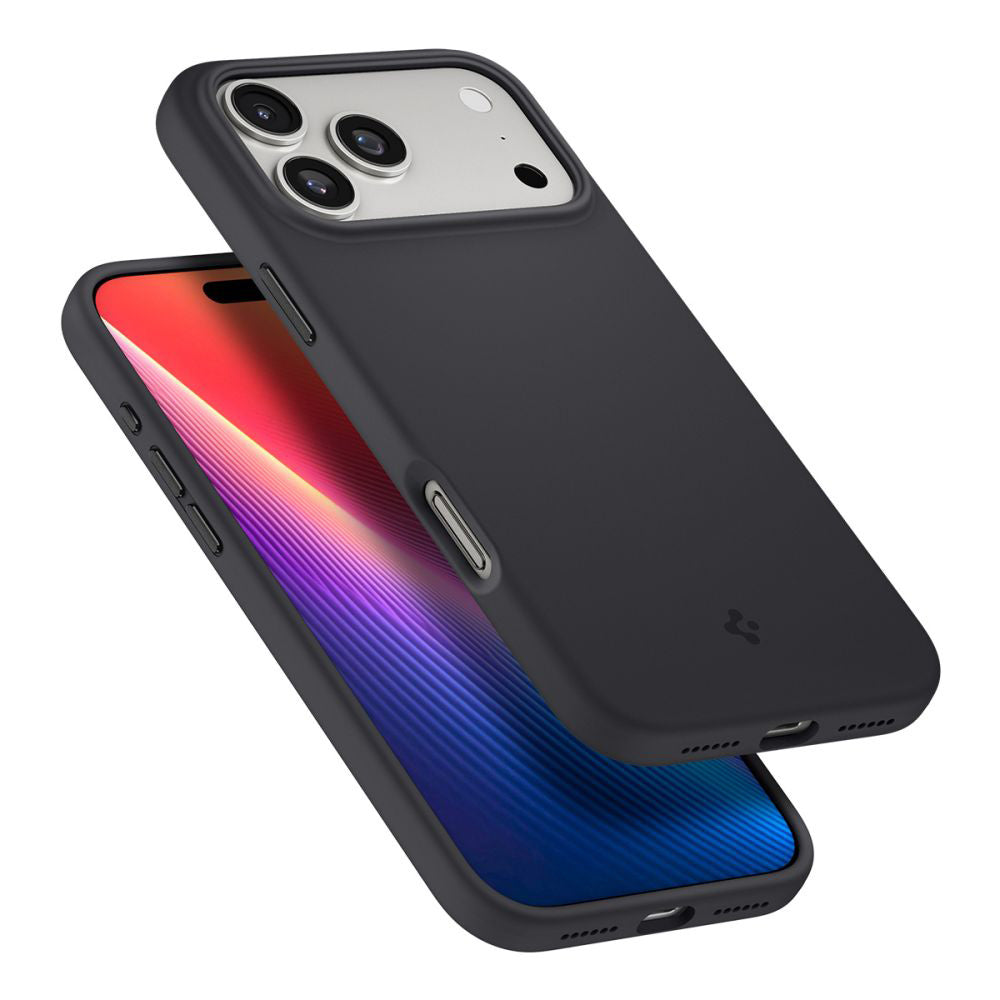 MagSafe Hülle für Apple iPhone 17 Pro Max, Spigen, Silicone Fit, Schwarz