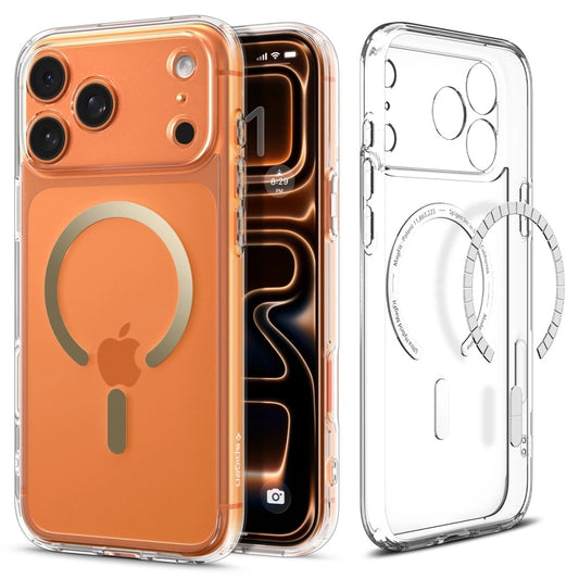 MagSafe Hülle für Apple iPhone 17 Pro Max, Spigen, Ultra Hybrid, Transparent Gold