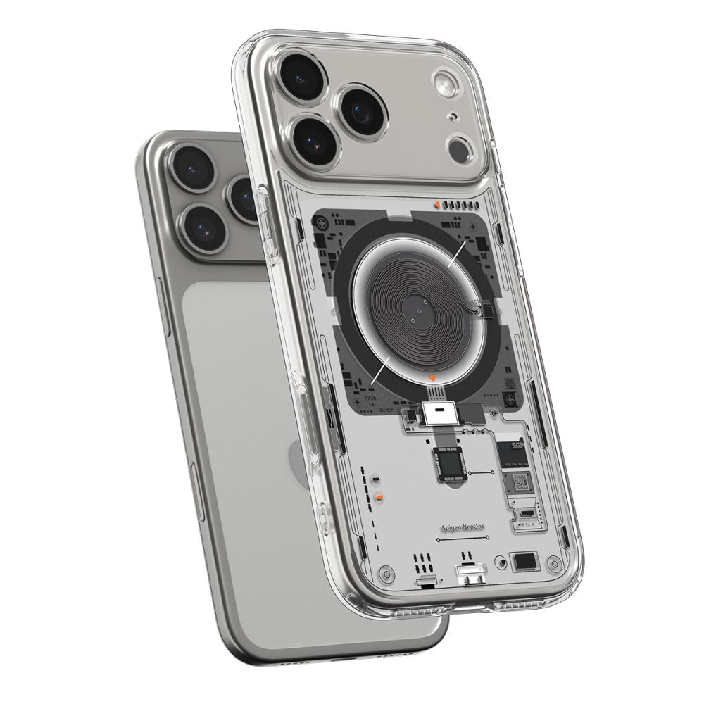 MagSafe Hülle für Apple iPhone 17 Pro Max, Spigen, Ultra Hybrid Neo One, Transparent