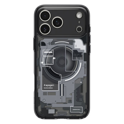 MagSafe Hülle für Apple iPhone 17 Pro Max, Spigen, Ultra Hybrid Zero One, Schwarz