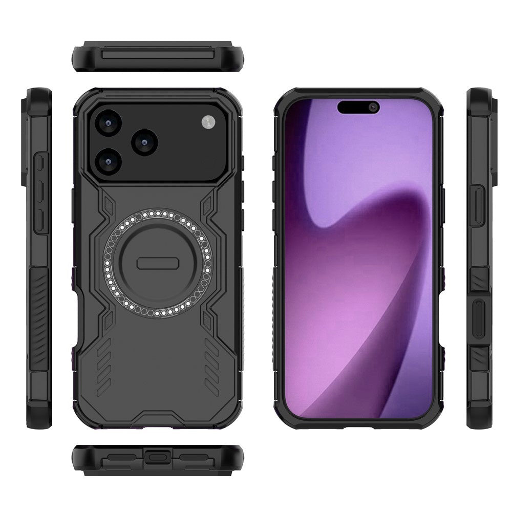 MagSafe Hülle für Apple iPhone 17 Pro Max, Techsuit, ArmorMag, Schwarz