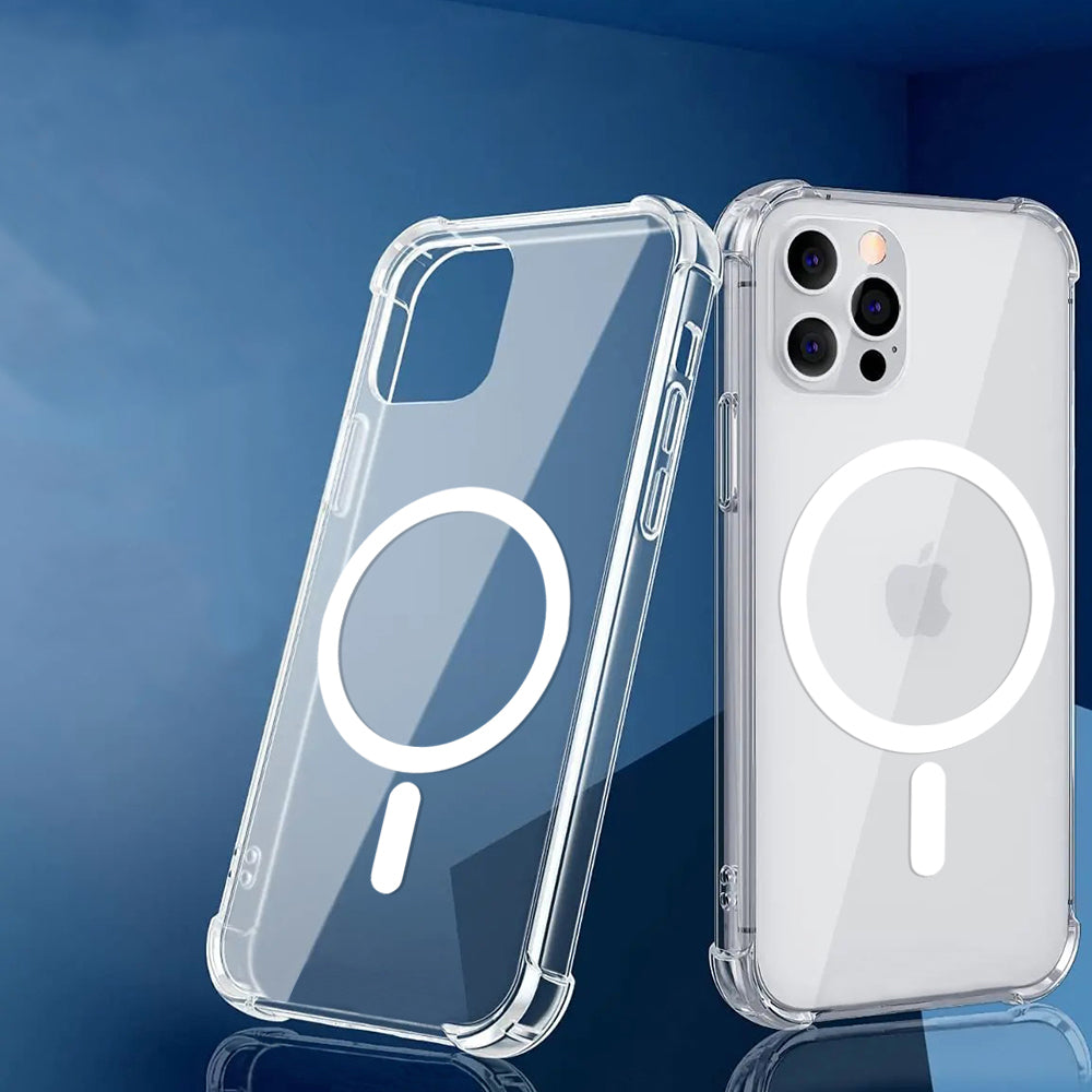 MagSafe Hülle für Apple iPhone 17 Pro Max, Techsuit, Stoßfest, Transparent