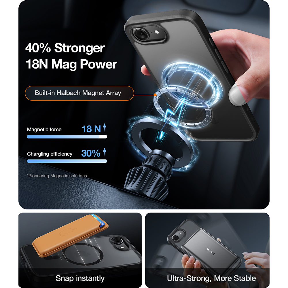 MagSafe Hülle für Apple iPhone 17 Pro Max, Torras, Guardian, Orange