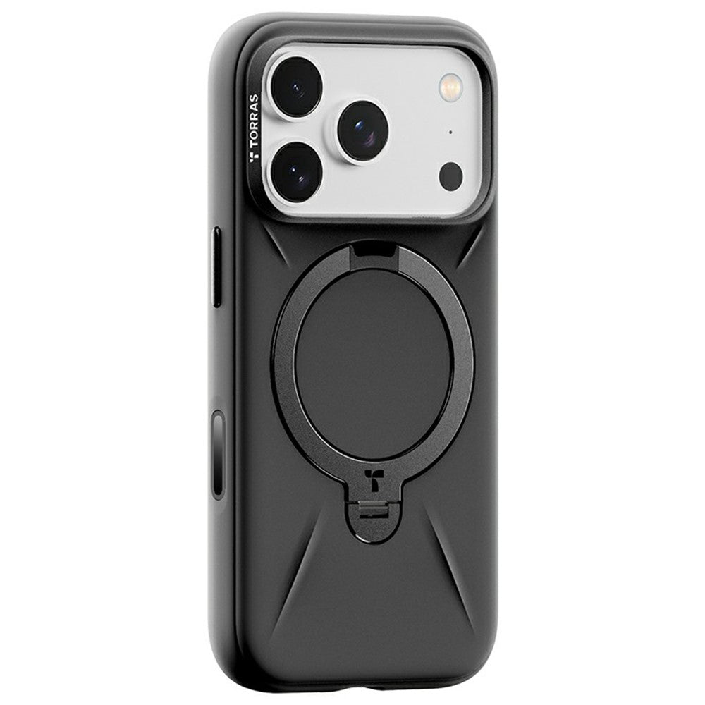 MagSafe Hülle für Apple iPhone 17 Pro Max, Torras, QPRO Silikon, Schwarz
