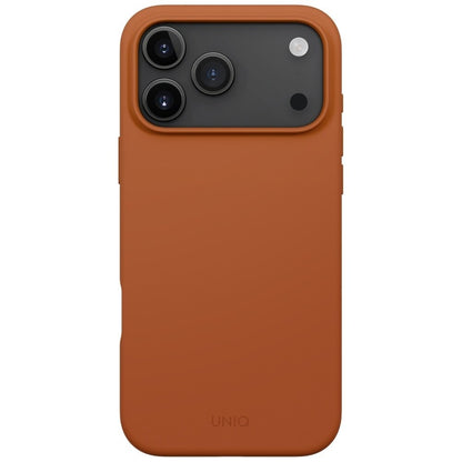 MagSafe Case for Apple iPhone 17 Pro Max, UNIQ, Lino MagClick, Dark Orange