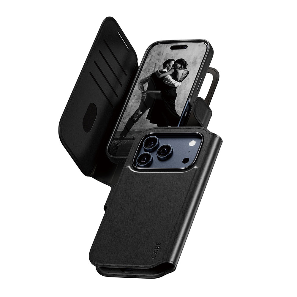 MagSafe Hülle für Apple iPhone 17 Pro, PanzerGlass, Care Feature Tango Two-in-One, Schwarz