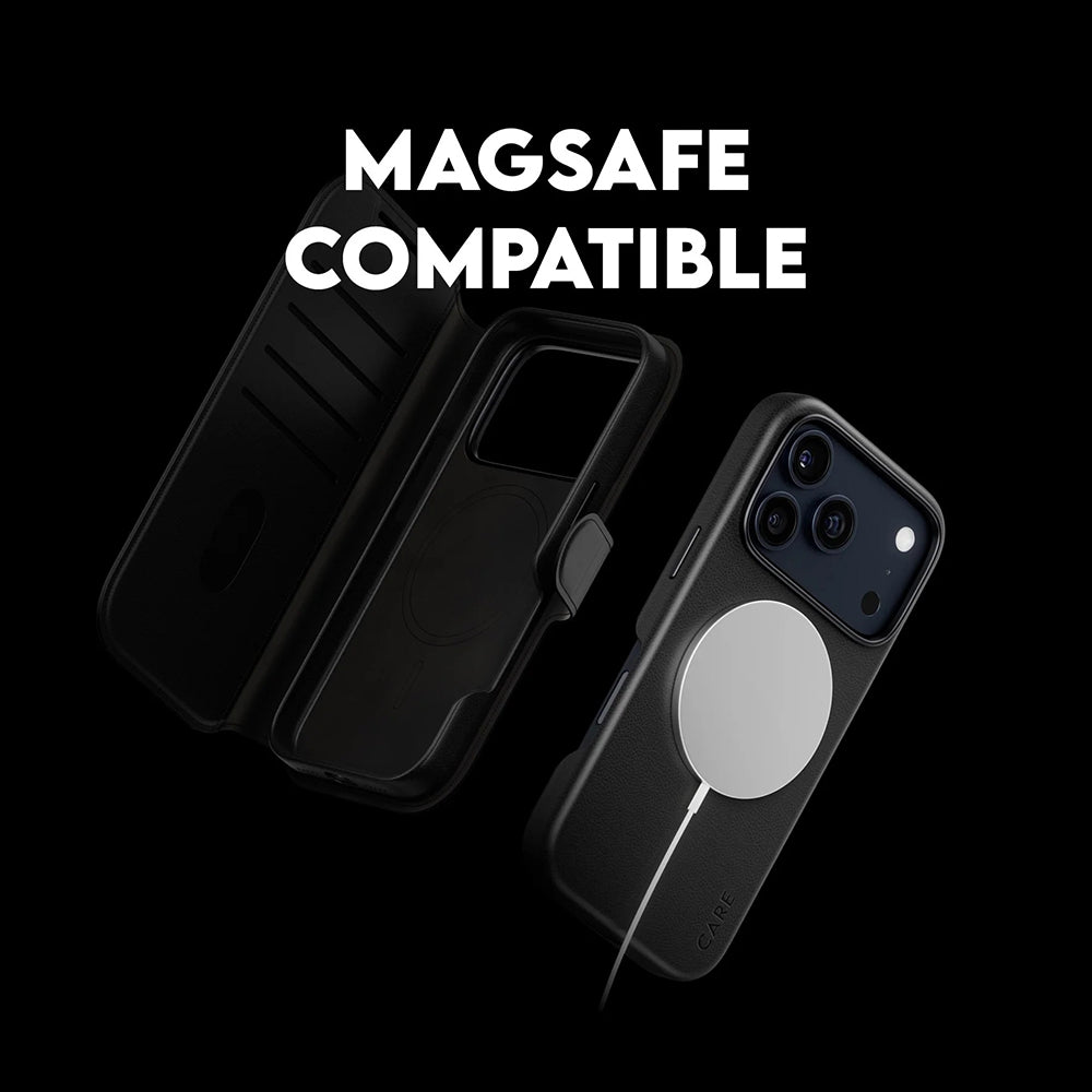 MagSafe Hülle für Apple iPhone 17 Pro, PanzerGlass, Care Feature Tango Two-in-One, Schwarz