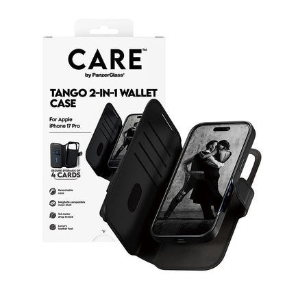 MagSafe Hülle für Apple iPhone 17 Pro, PanzerGlass, Care Feature Tango Two-in-One, Schwarz