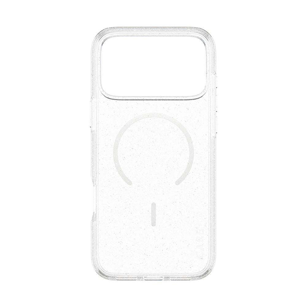 MagSafe Hülle für Apple iPhone 17 Pro, PanzerGlass, Care Urban Explorer Star Lit, Transparent Weiß