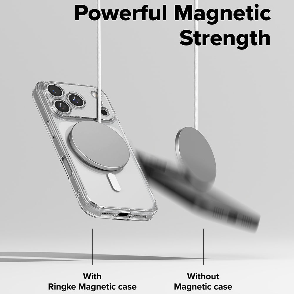 MagSafe Hülle für Apple iPhone 17 Pro, Ringke, Fusion, Transparent