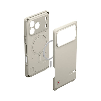MagSafe-Hülle für Apple iPhone 17 Pro, Spigen, Classic LS, Creme ACS10479