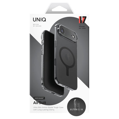 MagSafe Hülle für Apple iPhone 17 Pro, UNIQ, AirSuit MagClick, Schwarz