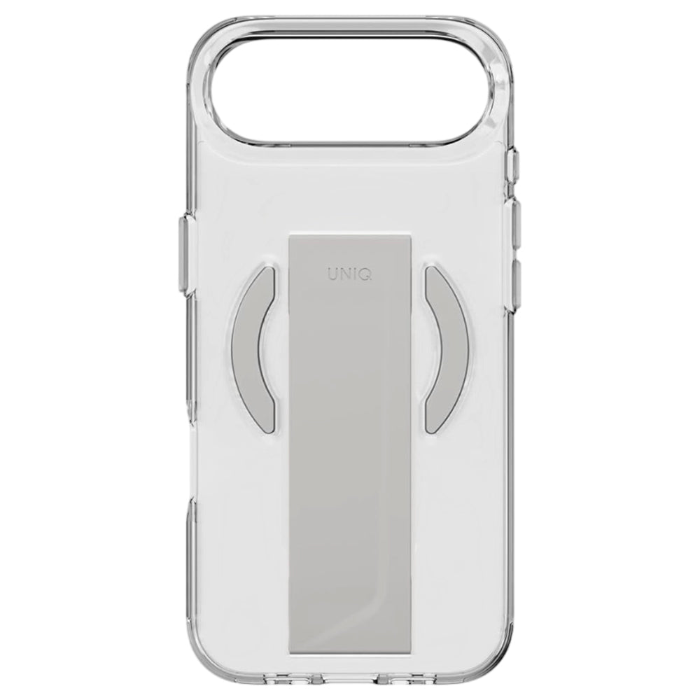 MagSafe Hülle für Apple iPhone 17 Pro, UNIQ, Heldro Air MagClick, Transparent Grau