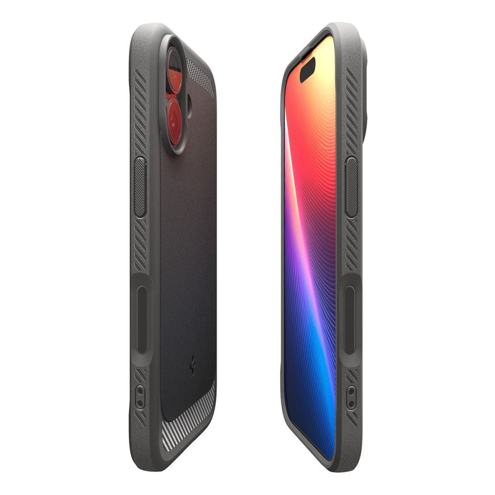 MagSafe Hülle für Apple iPhone 17, Spigen, Rugged Armor, Grau
