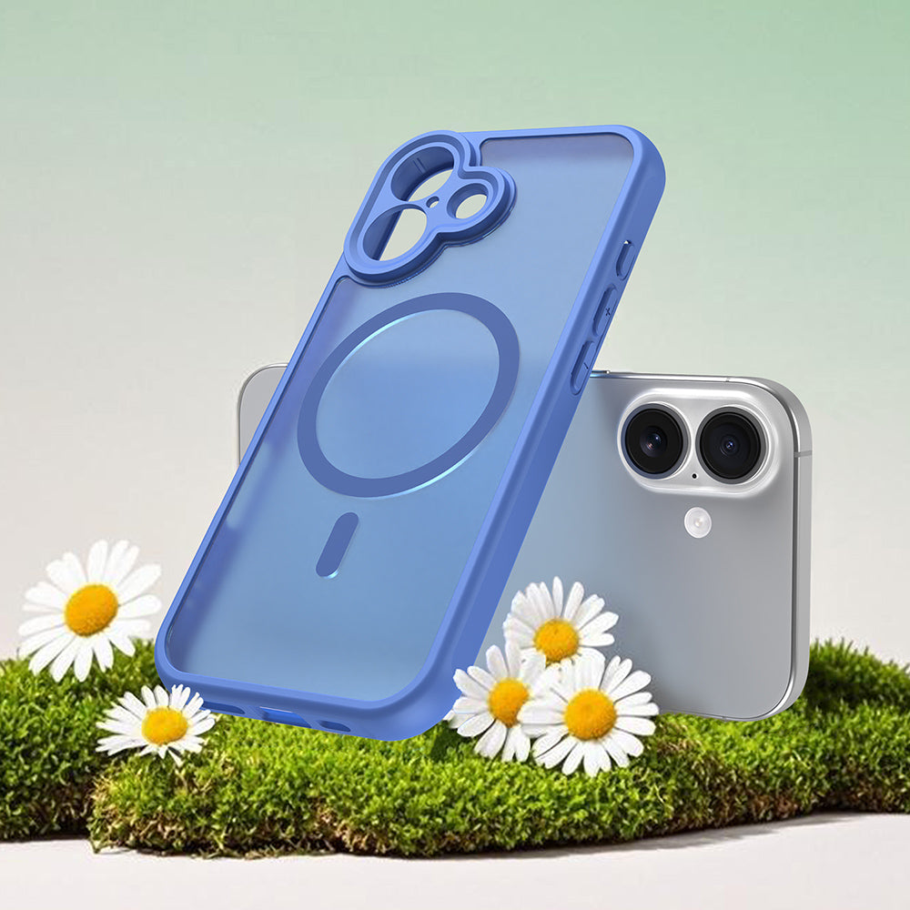 MagSafe Case for Apple iPhone 17, Techsuit, HaloFrost II, Blue