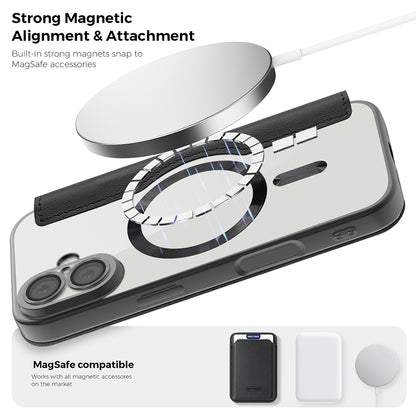 MagSafe Hülle für Apple iPhone 17, Techsuit, SmartMag Book, Blau