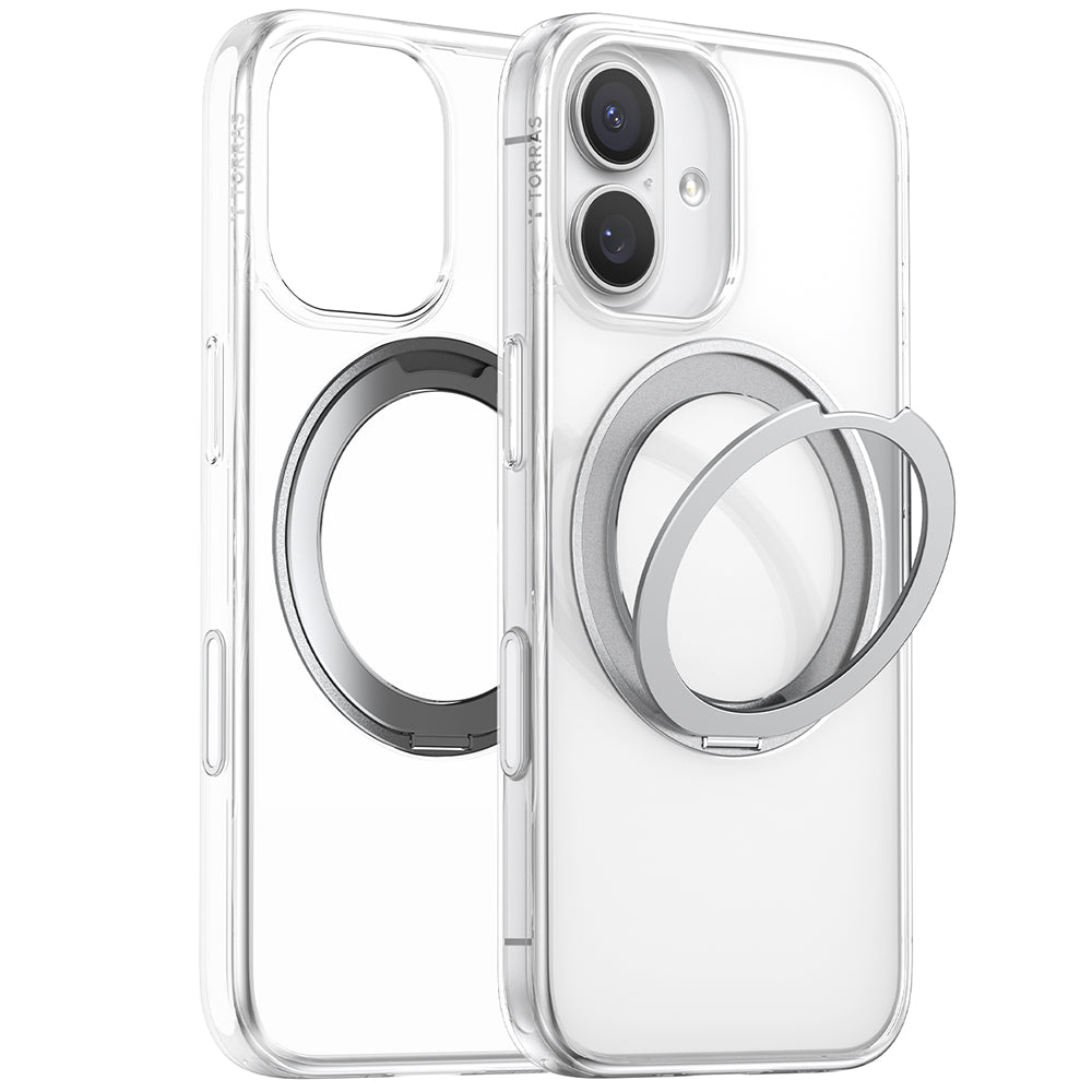 MagSafe Hülle für Apple iPhone 17, Torras, Ostand Pro, Transparent