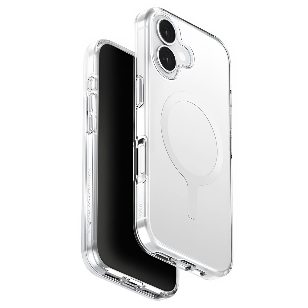 MagSafe Hülle für Apple iPhone 17, UNIQ, Clario MagClick, Transparent