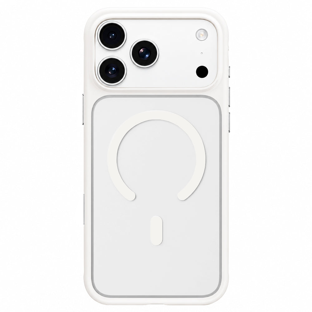 MagSafe-Hülle für Apple iPhone 18 Pro / 17 Pro, Blueo, hautfreundlich und stoßfest, Satinweiß