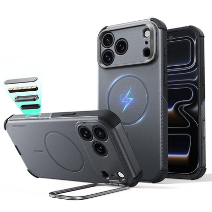 MagSafe-Hülle für Apple iPhone 18 Pro / 17 Pro, ESR, Cyber Armor Kickstand, Grau