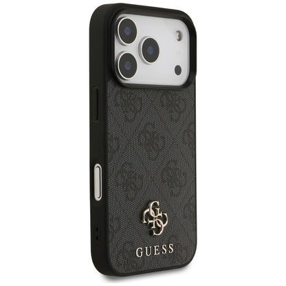 MagSafe Case for Apple iPhone 18 Pro / 17 Pro, Guess, 4G Small and Classic Logo, Black