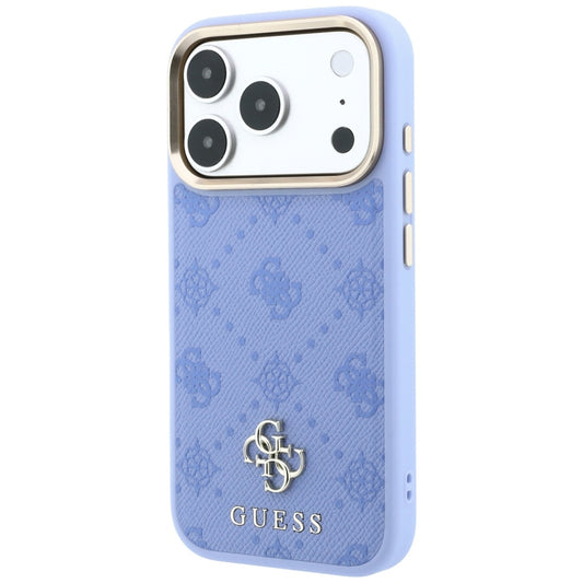 MagSafe-Hülle für Apple iPhone 18 Pro / 17 Pro, Guess, Peony 4G Small Logo, Blau