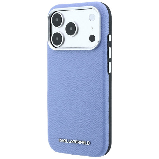 MagSafe-Hülle für Apple iPhone 18 Pro / 17 Pro, Karl Lagerfeld, Geprägtes Verlängertes Logo, Blau