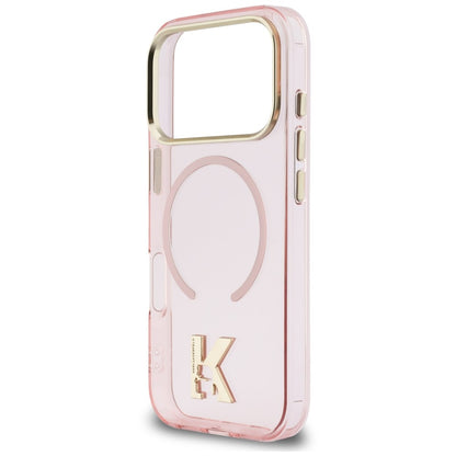 MagSafe-Hülle für Apple iPhone 18 Pro / 17 Pro, Karl Lagerfeld, IML Karl Head Logo, Rosa