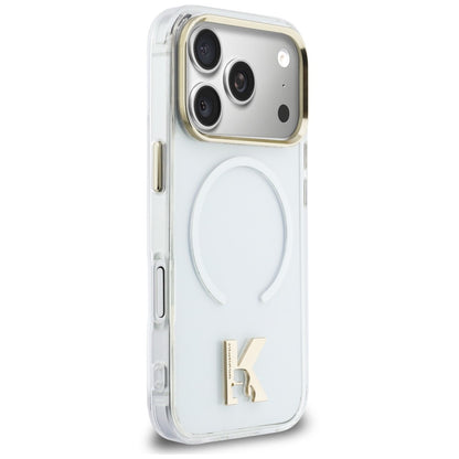 MagSafe Case for Apple iPhone 18 Pro / 17 Pro, Karl Lagerfeld, IML Karl Head Logo, Transparent