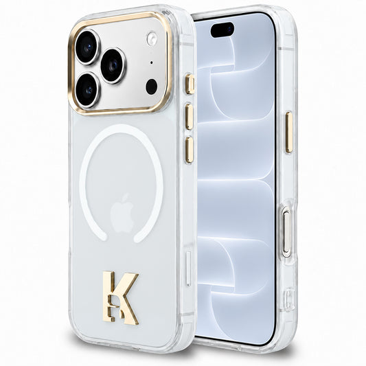 MagSafe-Hülle für Apple iPhone 18 Pro / 17 Pro, Karl Lagerfeld, IML Karl Head Logo, transparent