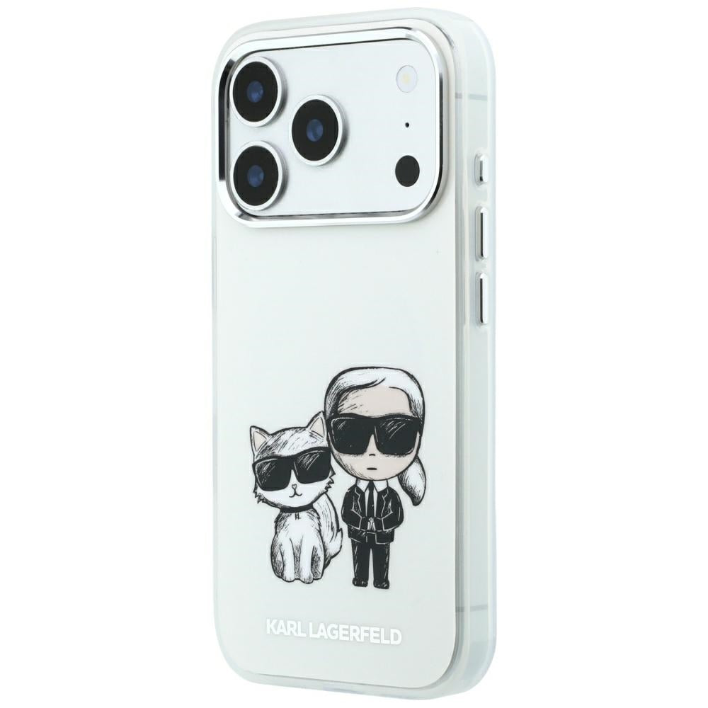MagSafe-Hülle für Apple iPhone 18 Pro / 17 Pro, Karl Lagerfeld, KC Bodies Sketch, Beige