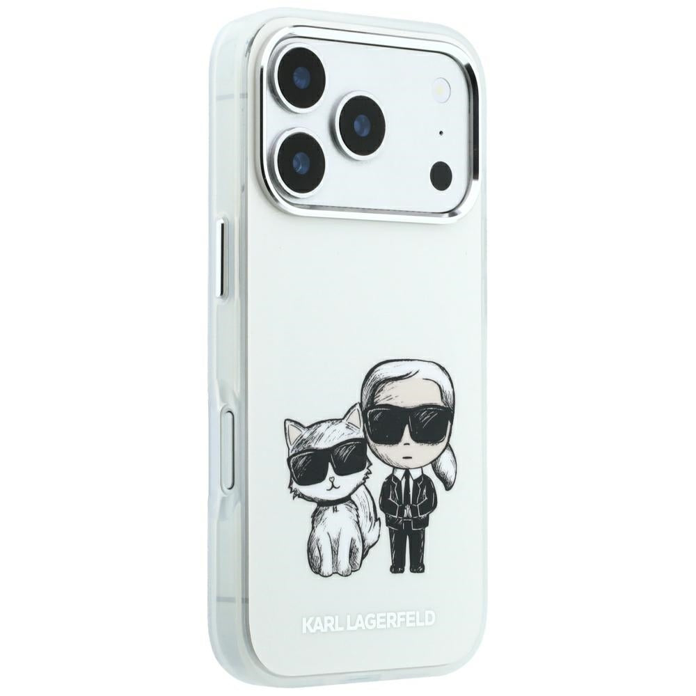MagSafe-Hülle für Apple iPhone 18 Pro / 17 Pro, Karl Lagerfeld, KC Bodies Sketch, Beige