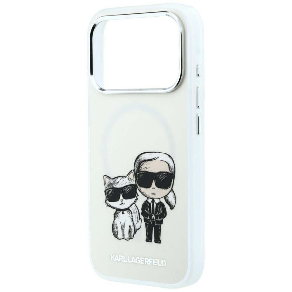 MagSafe-Hülle für Apple iPhone 18 Pro / 17 Pro, Karl Lagerfeld, KC Bodies Sketch, Beige