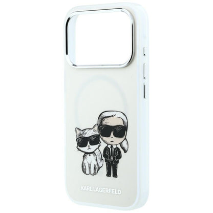 MagSafe-Hülle für Apple iPhone 18 Pro / 17 Pro, Karl Lagerfeld, KC Bodies Sketch, Beige