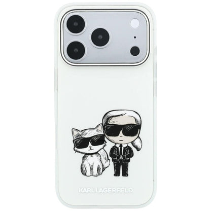 MagSafe-Hülle für Apple iPhone 18 Pro / 17 Pro, Karl Lagerfeld, KC Bodies Sketch, Beige