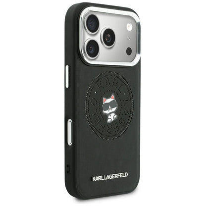 MagSafe Case for Apple iPhone 18 Pro / 17 Pro, Karl Lagerfeld, Point and Choupette Sketch, Black