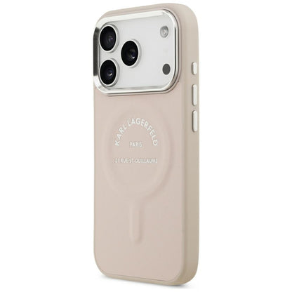 MagSafe-Hülle für Apple iPhone 18 Pro / 17 Pro, Karl Lagerfeld, Ring Karl RSG Logo, Rosa