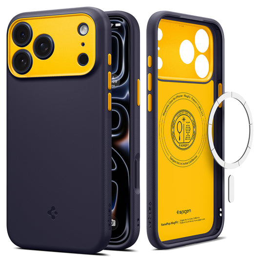 MagSafe-Hülle für Apple iPhone 18 Pro / 17 Pro, Spigen, Caseology Nano Pop, Lila ACS12178
