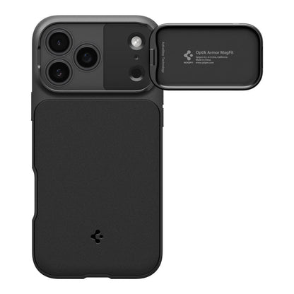 MagSafe-Hülle für Apple iPhone 18 Pro / 17 Pro, Spigen, Optik Armor, Schwarz ACS09953