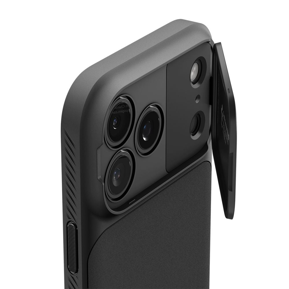 MagSafe-Hülle für Apple iPhone 18 Pro / 17 Pro, Spigen, Optik Armor, Schwarz ACS09953