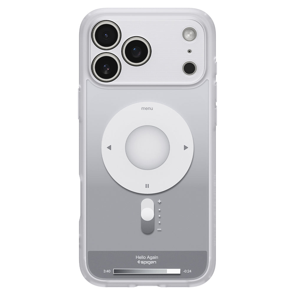 MagSafe-Hülle für Apple iPhone 18 Pro / 17 Pro, Spigen, Ultra Hybrid Classic, Silber ACS12167