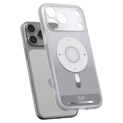 MagSafe-Hülle für Apple iPhone 18 Pro / 17 Pro, Spigen, Ultra Hybrid Classic, Silber ACS12167