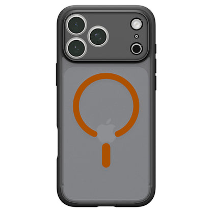 MagSafe-Hülle für Apple iPhone 18 Pro / 17 Pro, Spigen, Ultra Hybrid, Schwarz Orange Satin ACS12162