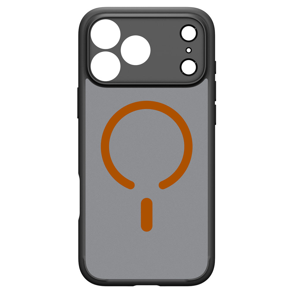 MagSafe-Hülle für Apple iPhone 18 Pro / 17 Pro, Spigen, Ultra Hybrid, Schwarz Orange Satin ACS12162