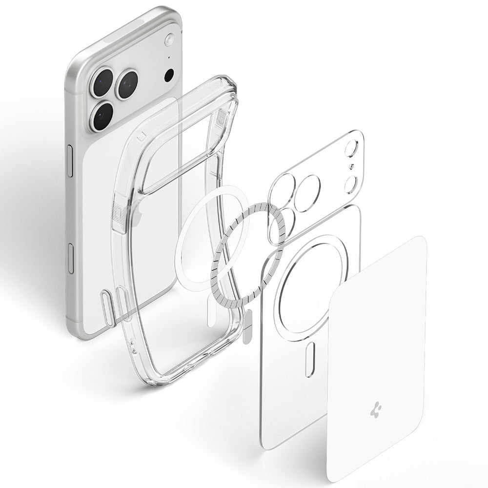 MagSafe-Hülle für Apple iPhone 18 Pro / 17 Pro, Spigen, Ultra Hybrid T, Weiß ACS12169