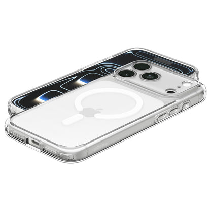 MagSafe-Hülle für Apple iPhone 18 Pro / 17 Pro, Spigen, Ultra Hybrid, Transparent Weiß ACS12155