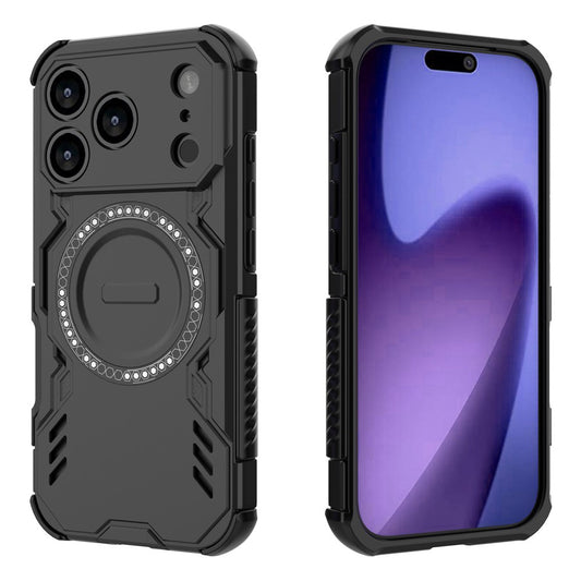 MagSafe-Hülle für Apple iPhone 18 Pro / 17 Pro, Techsuit, ArmorMag, Schwarz