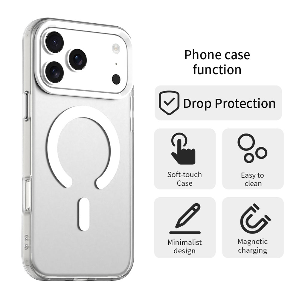 MagSafe-Hülle für Apple iPhone 18 Pro / 17 Pro, Techsuit, CandyCase, Weiß