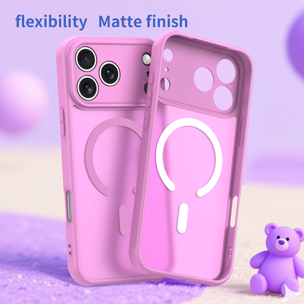 MagSafe-Hülle für Apple iPhone 18 Pro / 17 Pro, Techsuit, HaloFrost II, Rosa